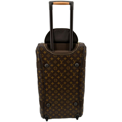 LOUIS VUITTON Neo Eole 55 Monogram Canvas Rolling Travel Bag Brown