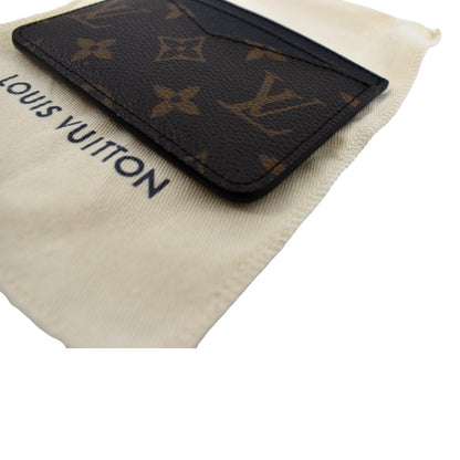 LOUIS VUITTON Monogram Canvas Card Holder Brown