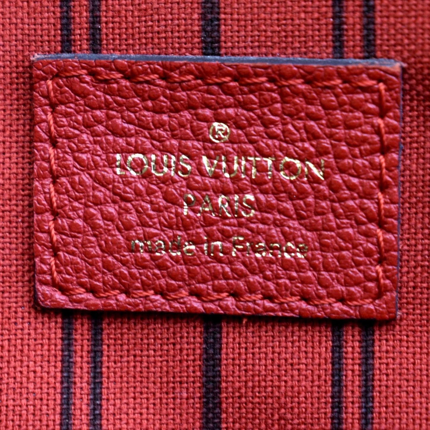 LOUIS VUITTON Bastille PM Empreinte Leather Shoulder Bag Red