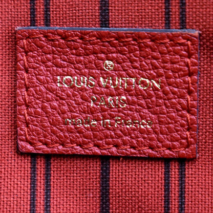LOUIS VUITTON Bastille PM Empreinte Leather Shoulder Bag Red