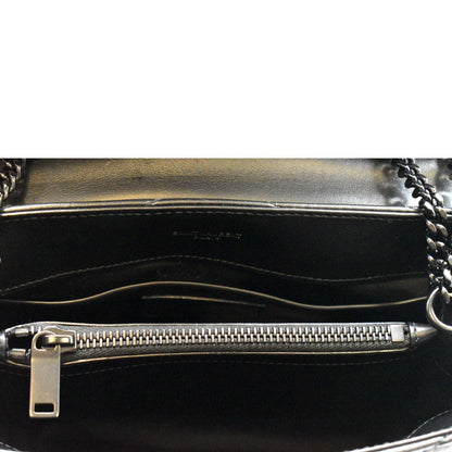 YVES SAINT LAURENT Loulou Small Calfskin Leather Shoulder Bag Black
