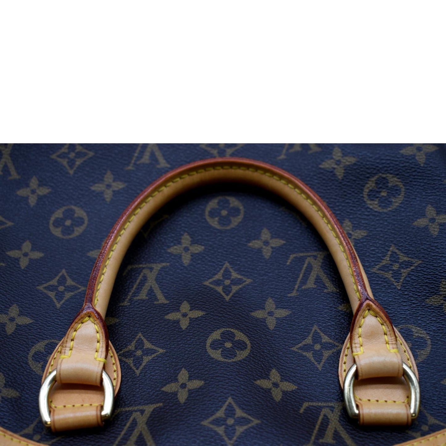 LOUIS VUITTON Lockit Vertical PM Monogram Canvas Tote Bag Brown