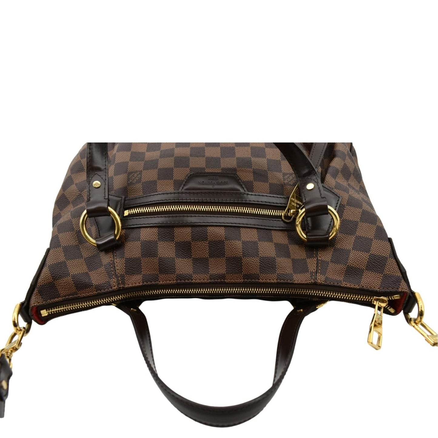 LOUIS VUITTON Evora MM Damier Ebene Shoulder Bag Brown