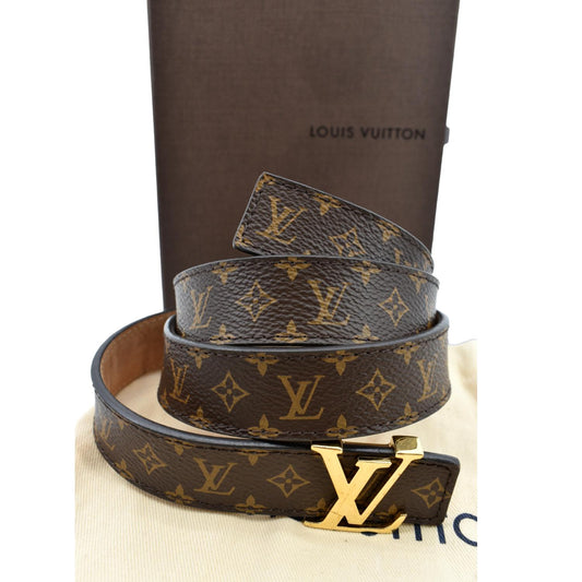 LOUIS VUITTON Mini 25MM Monogram Canvas Belt Brown