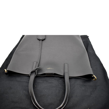 YVES SAINT LAURENT Toy Supple Leather Shopping Tote Bag Black