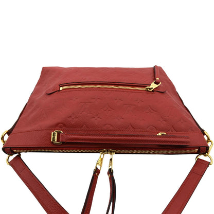 LOUIS VUITTON Bastille PM Empreinte Leather Shoulder Bag Red