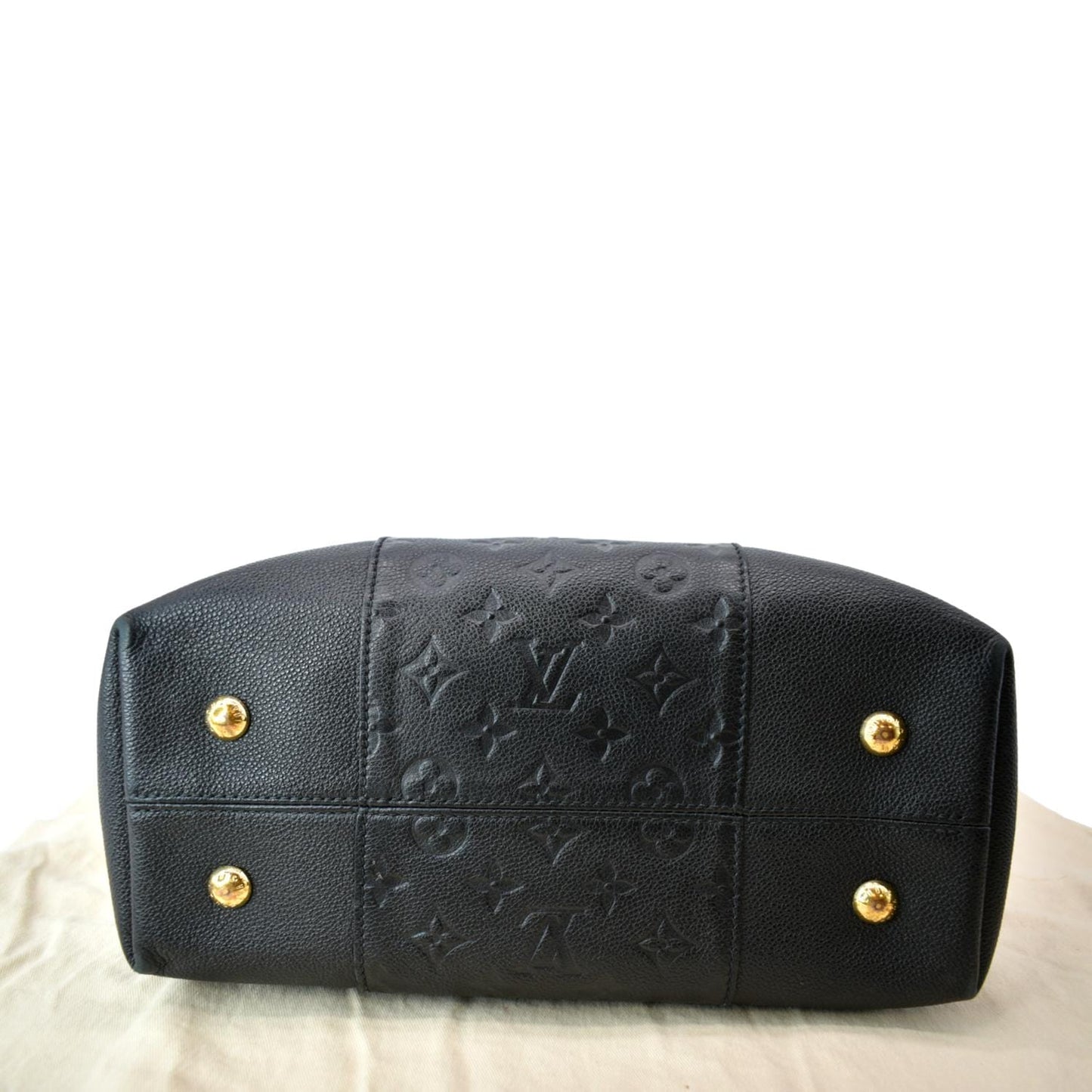 LOUIS VUITTON Melie Empreinte Leather Hobo Shoulder Bag Black