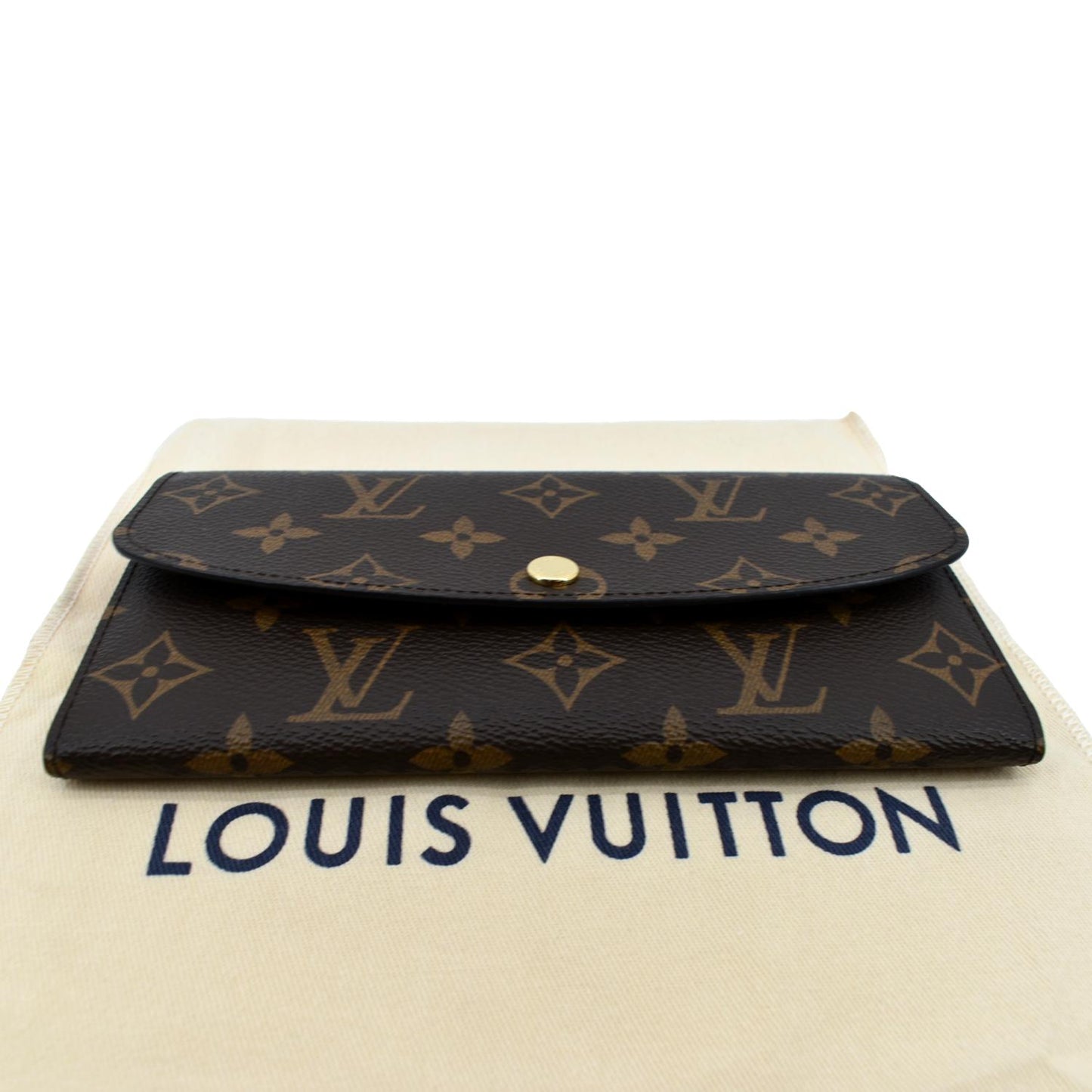 LOUIS VUITTON Sarah Monogram Canvas Wallet Brown