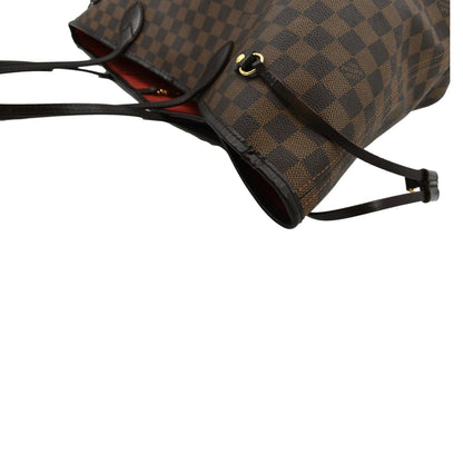 LOUIS VUITTON Neverfull GM Damier Ebene Tote Shoulder Bag Brown
