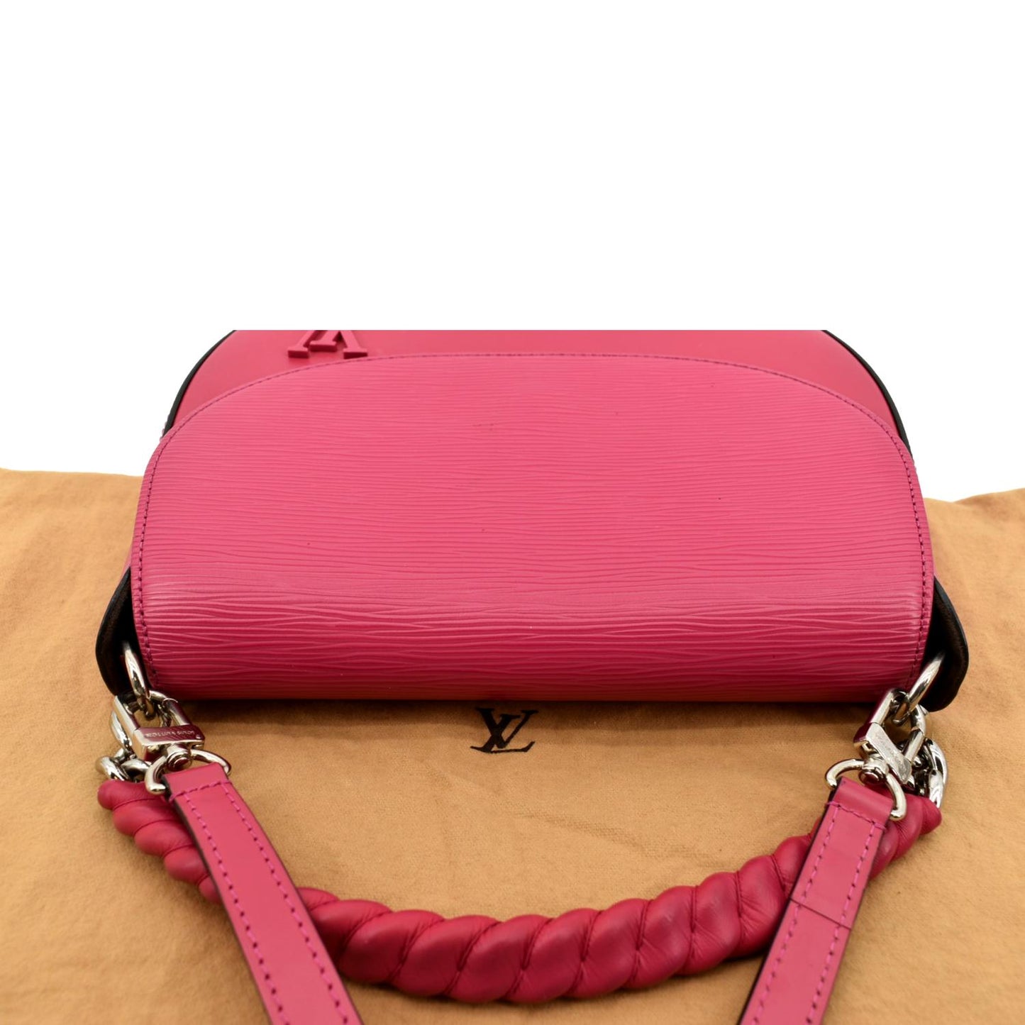 LOUIS VUITTON Luna Epi Leather Crossbody Bag Hot Pink