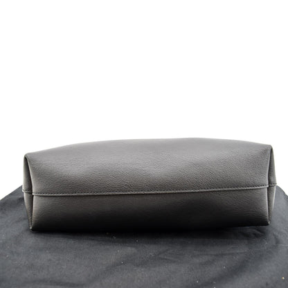 YVES SAINT LAURENT Toy Supple Leather Shopping Tote Bag Black