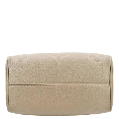 LOUIS VUITTON Speedy 25 Bandouliere Monogram Empreinte Shoulder Bag Tourterelle