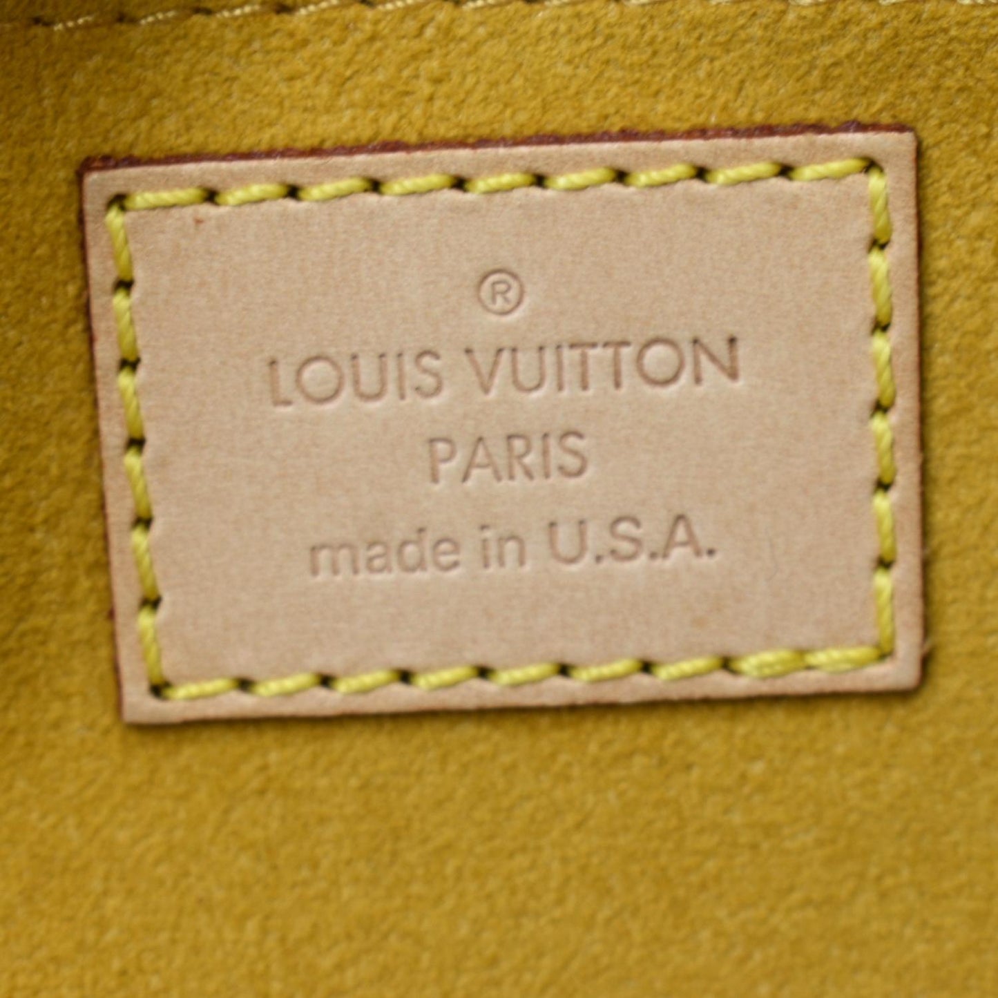 LOUIS VUITTON Mini Pleaty Monogram Denim Shoulder Handbag Blue