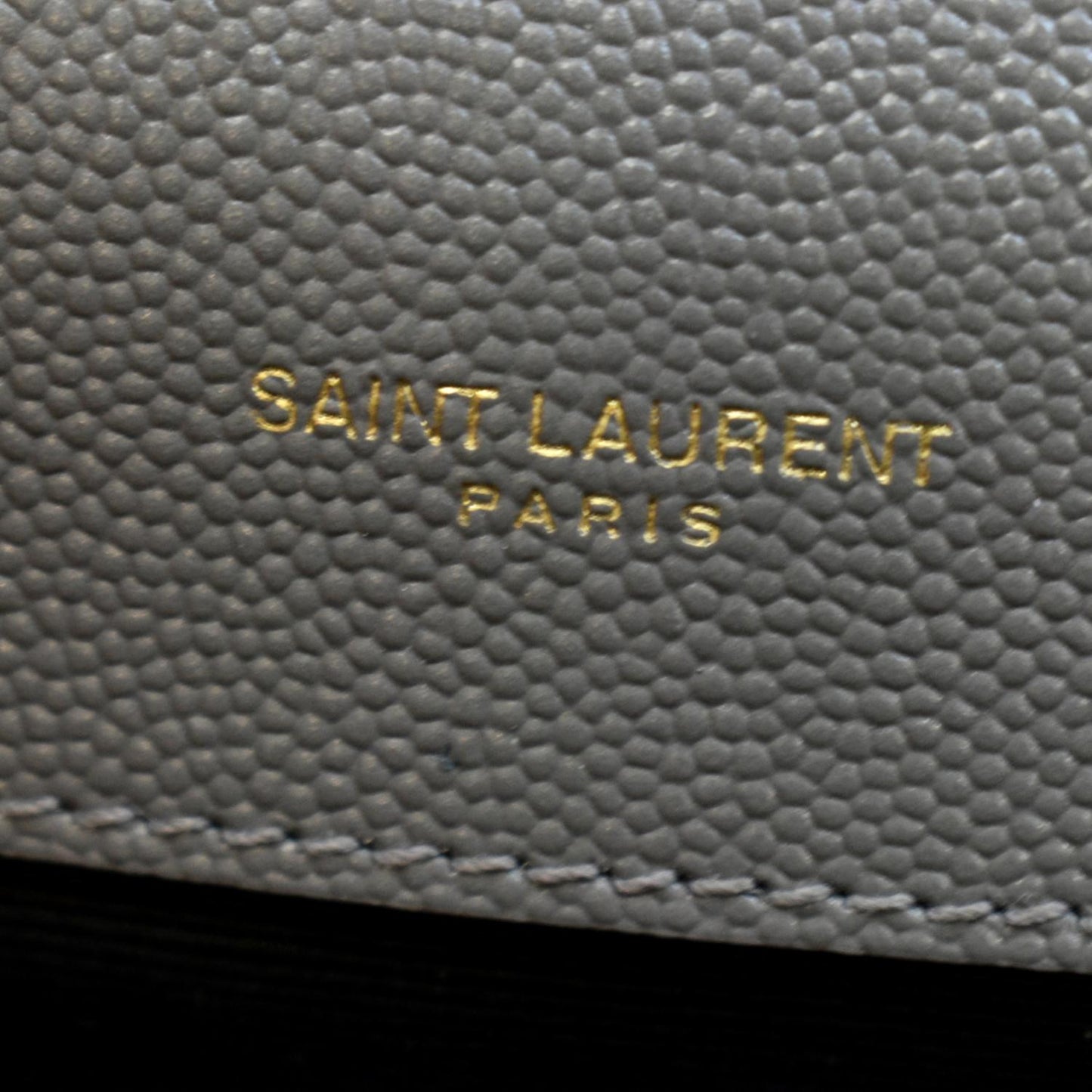 YVES SAINT LAURENT Envelope Medium Matelasse Leather Crossbody Bag Gray