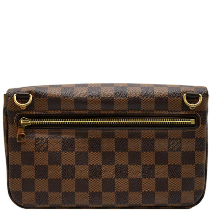 LOUIS VUITTON Hoxton PM Damier Ebene Crossbody Bag Brown