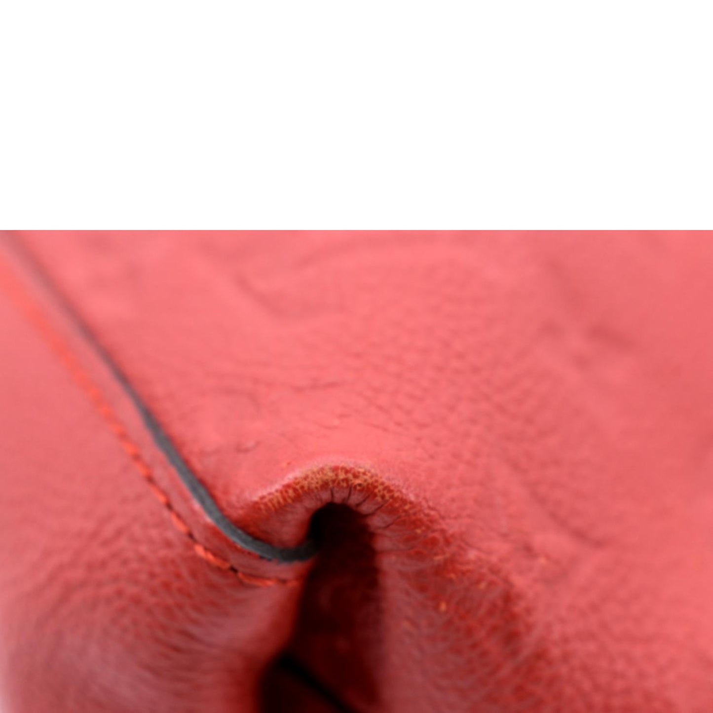 LOUIS VUITTON Bastille PM Empreinte Leather Shoulder Bag Red
