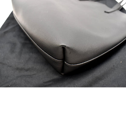 YVES SAINT LAURENT Toy Supple Leather Shopping Tote Bag Black