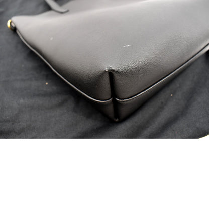 YVES SAINT LAURENT Toy Supple Leather Shopping Tote Bag Black