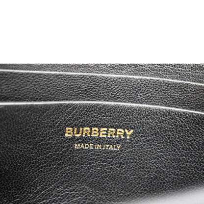 BURBERRY Grace Leopard Print Leather Shoulder Bag Multicolor