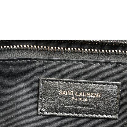 YVES SAINT LAURENT Niki Medium Leather Crossbody Bag Greyish Brown