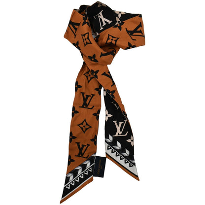 LOUIS VUITTON Crafty Bicolor Silk Scarf Bandeau