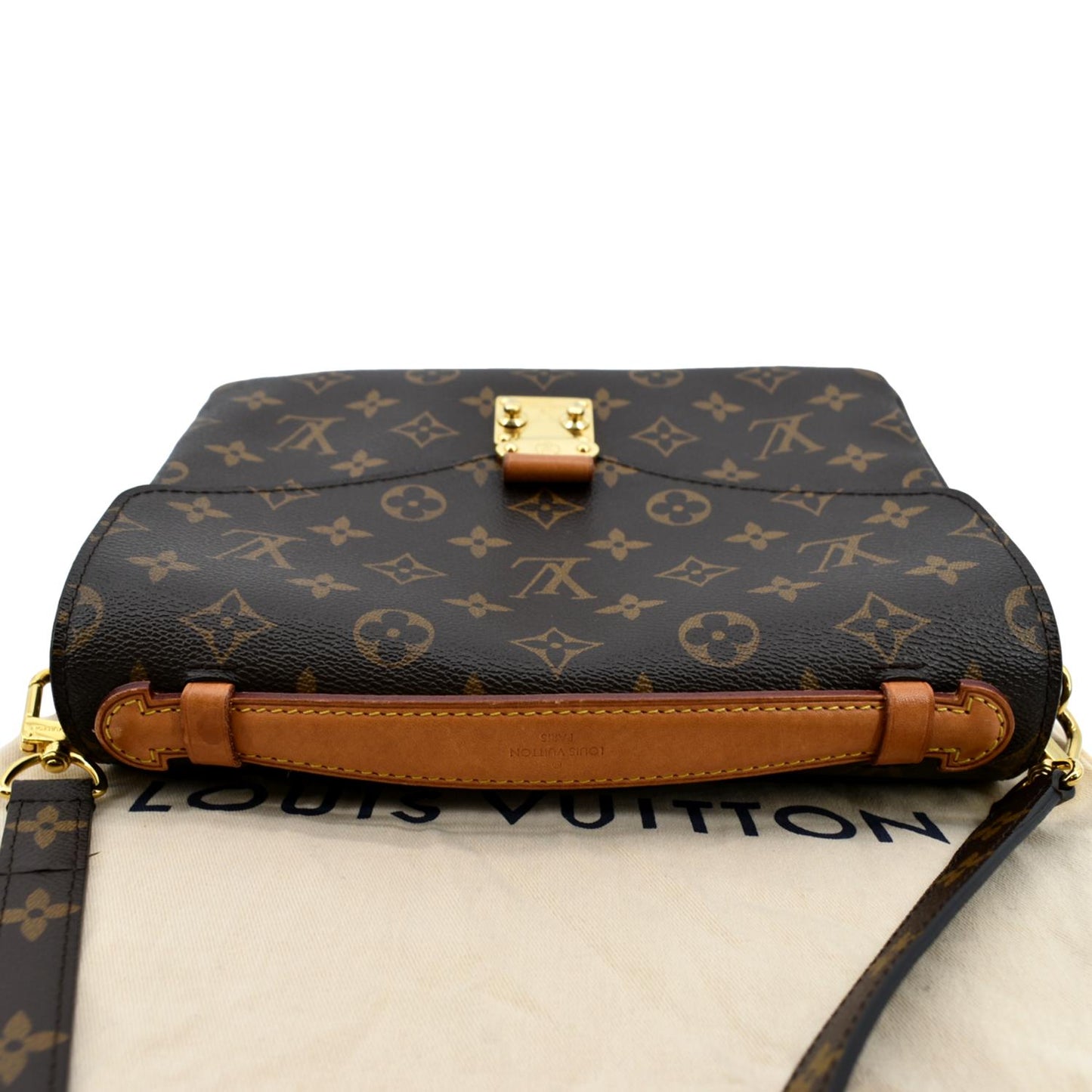 LOUIS VUITTON Metis Pochette Monogram Canvas Crossbody Bag Brown