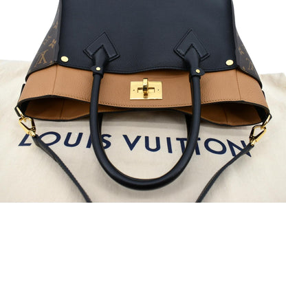 LOUIS VUITTON On My Side MM Calfskin Monogram Shoulder Bag Black