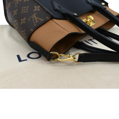 LOUIS VUITTON On My Side MM Calfskin Monogram Shoulder Bag Black