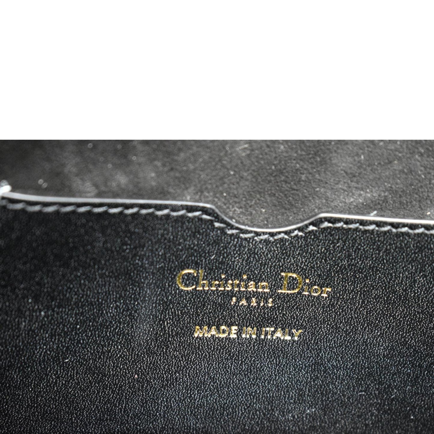 CHRISTIAN DIOR Bobby Frame Calfskin Leather Crossbody Bag Black