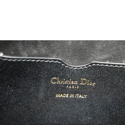 CHRISTIAN DIOR Bobby Frame Calfskin Leather Crossbody Bag Black