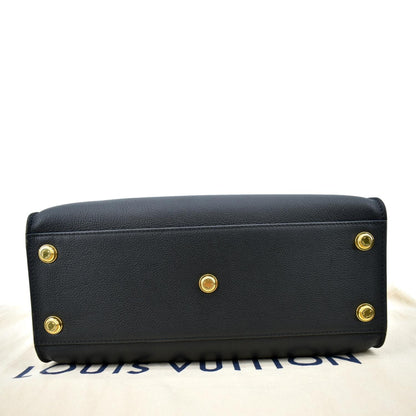 LOUIS VUITTON On My Side MM Calfskin Monogram Shoulder Bag Black
