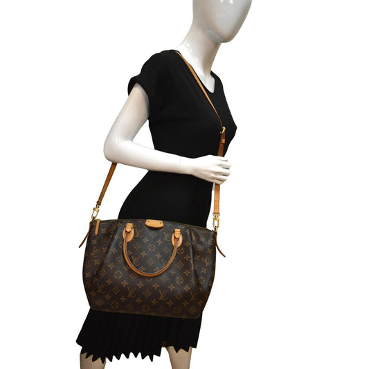 LOUIS VUITTON Turenne GM Monogram Canvas Shoulder Bag Brown