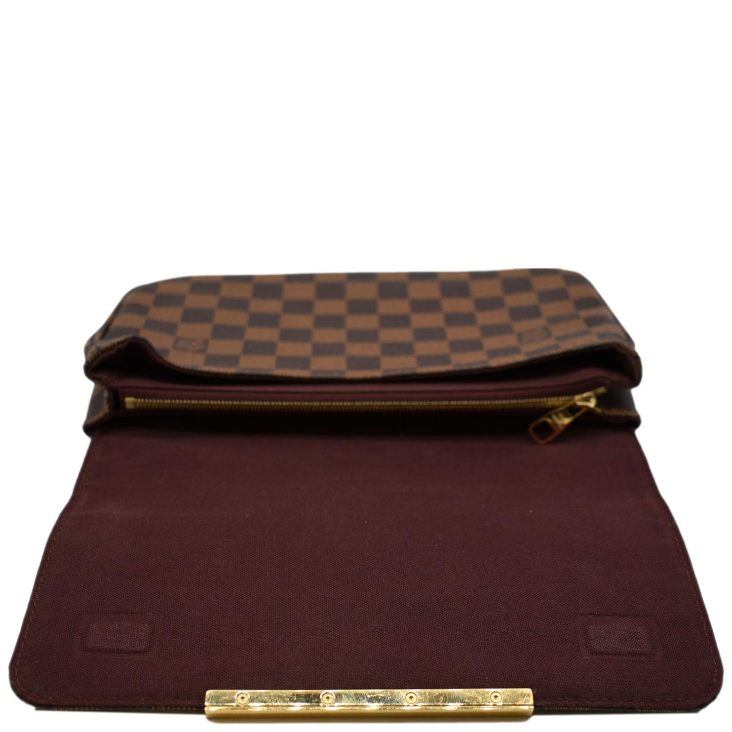 LOUIS VUITTON Hoxton PM Damier Ebene Crossbody Bag Brown