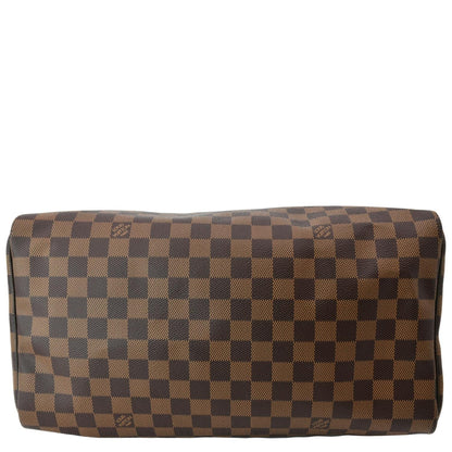 LOUIS VUITTON Speedy 35 Damier Ebene Satchel Bag Brown