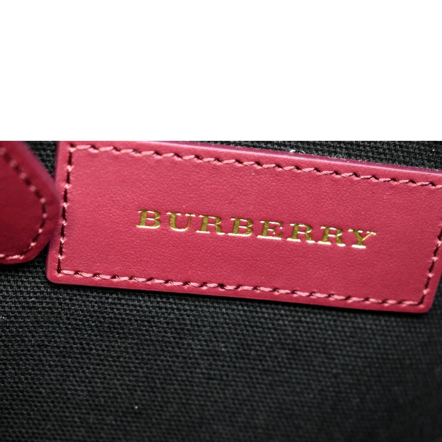 Burberry  Loxley Check Leather Shoulder Bag Purple