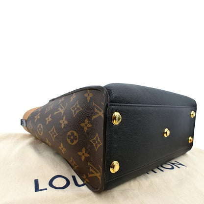 LOUIS VUITTON On My Side MM Calfskin Monogram Shoulder Bag Black