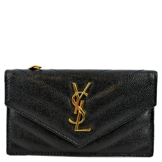 YVES SAINT LAURENT Grain De Poudre Wallet Black