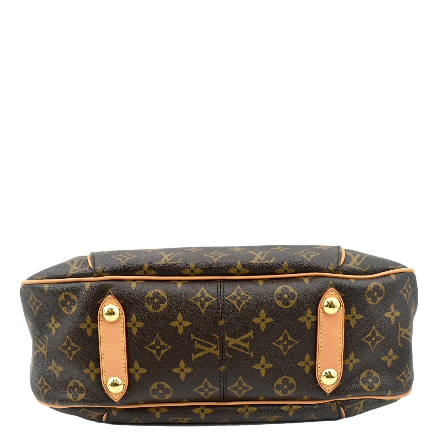 LOUIS VUITTON Galliera PM Monogram Canvas Hobo Shoulder Bag Brown