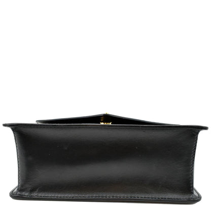PRADA Saffiano Lux Leather Crossbody Bag Black