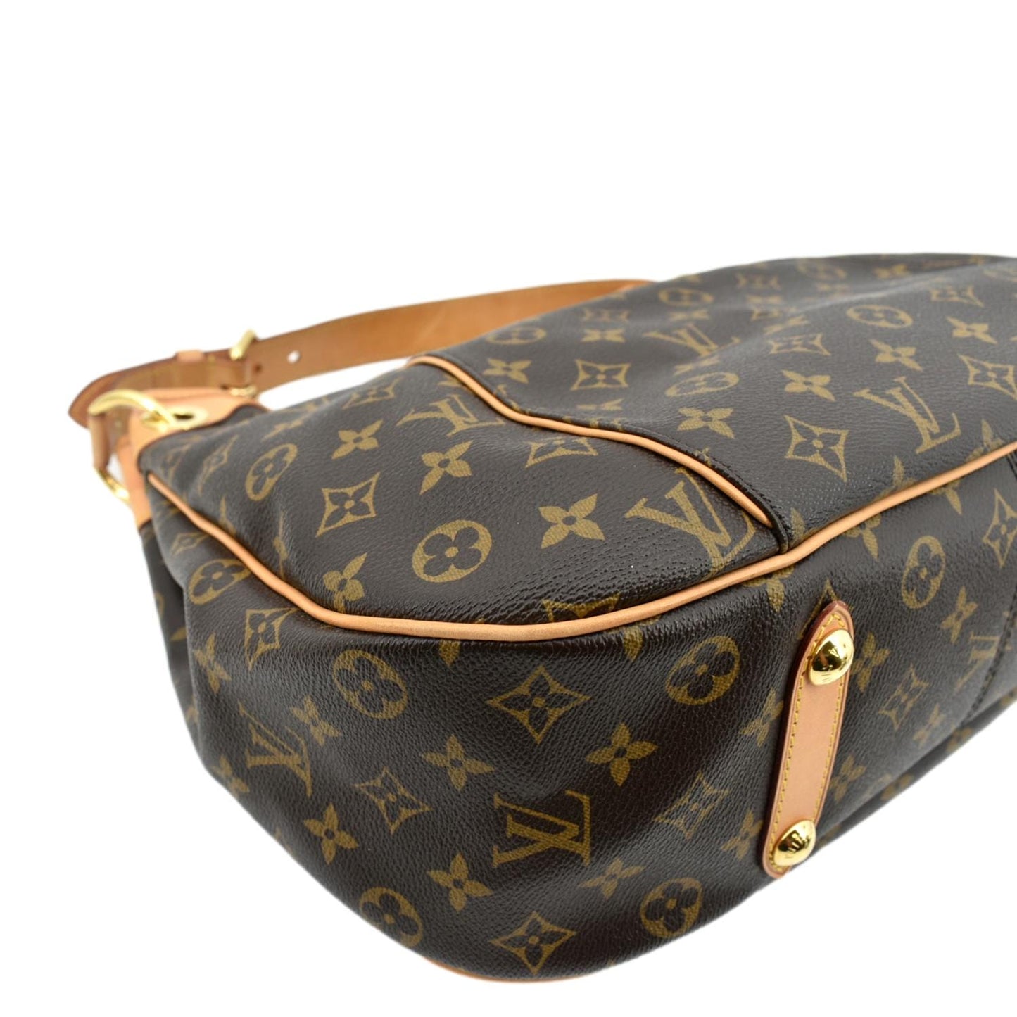 LOUIS VUITTON Galliera PM Monogram Canvas Hobo Shoulder Bag Brown