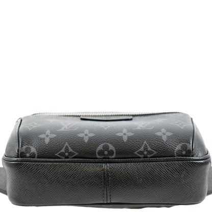 LOUIS VUITTON Outdoor Messenger Monogram Eclipse Belt Bag Black