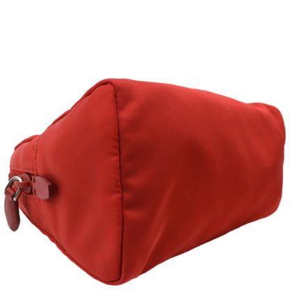 PRADA Nylon Cosmetic Case Red