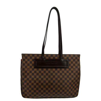 LOUIS VUITTON Parioli GM Damier Ebene Tote Shoulder Bag Brown