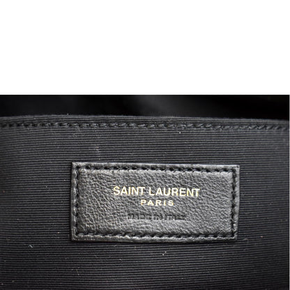 YVES SAINT LAURENT Lou Camera Raffia Canvas Crossbody Bag Brown