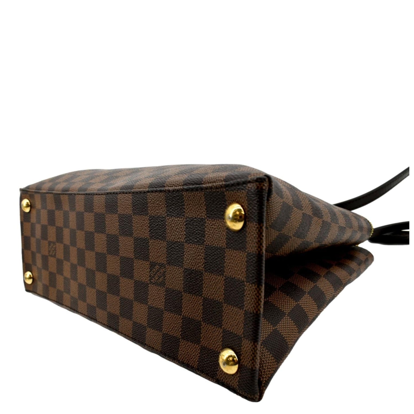 LOUIS VUITTON Brompton Damier Ebene Shoulder Bag Brown
