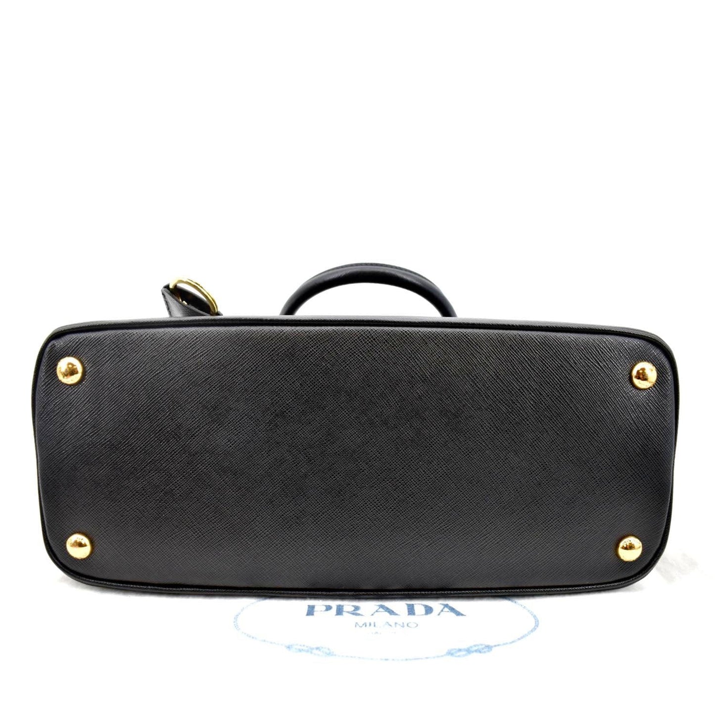 PRADA Lux Medium Promenade Saffiano Leather Shoulder Bag Nero BL0837
