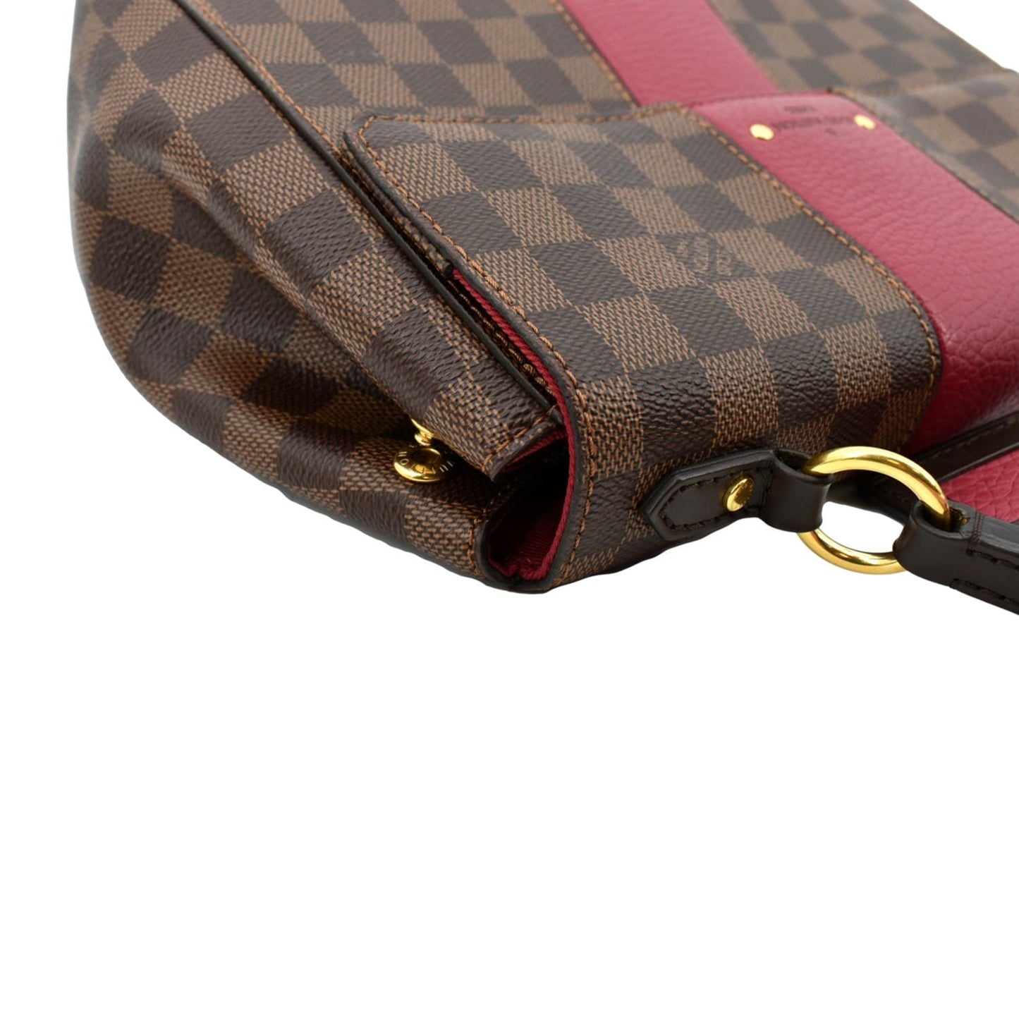 LOUIS VUITTON Bond Street MM Damier Ebene Satchel Bag Bordeaux