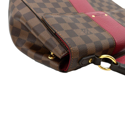 LOUIS VUITTON Bond Street MM Damier Ebene Satchel Bag Bordeaux