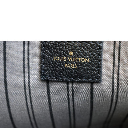 LOUIS VUITTON Montaigne MM Monogram Empreinte Shoulder Bag Black