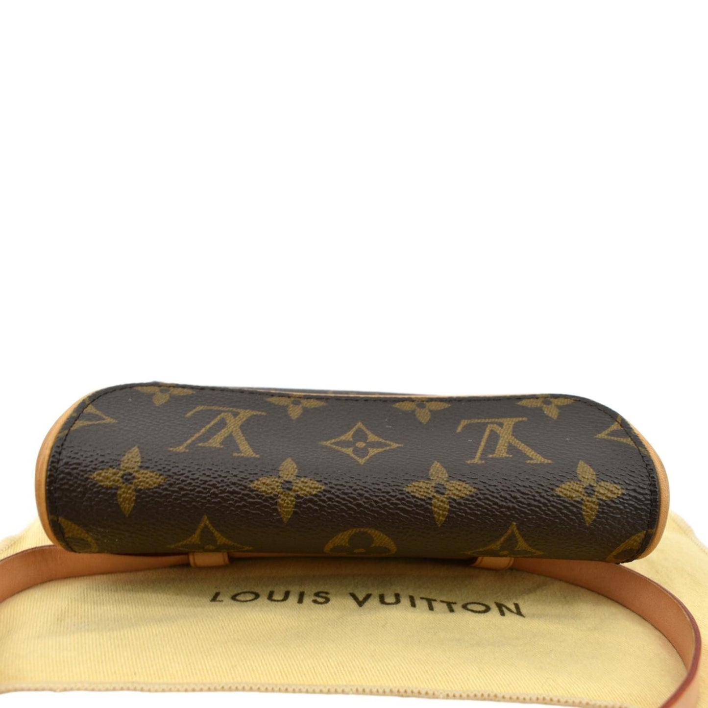 LOUIS VUITTON Pochette Florentine Monogram Canvas Belt Bag Brown